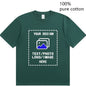 Custom-Made Men's T-Shirts Are Suitable for Team Gatherings, Gyms, and Sports Cotton Round-Neck Short-Sleeved Shirts