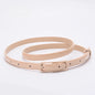 Children Candy Color Belts 1.2cm Super-thin PU Waistbands Simple Solid Color Casual Belts Girl Apparel Accessories