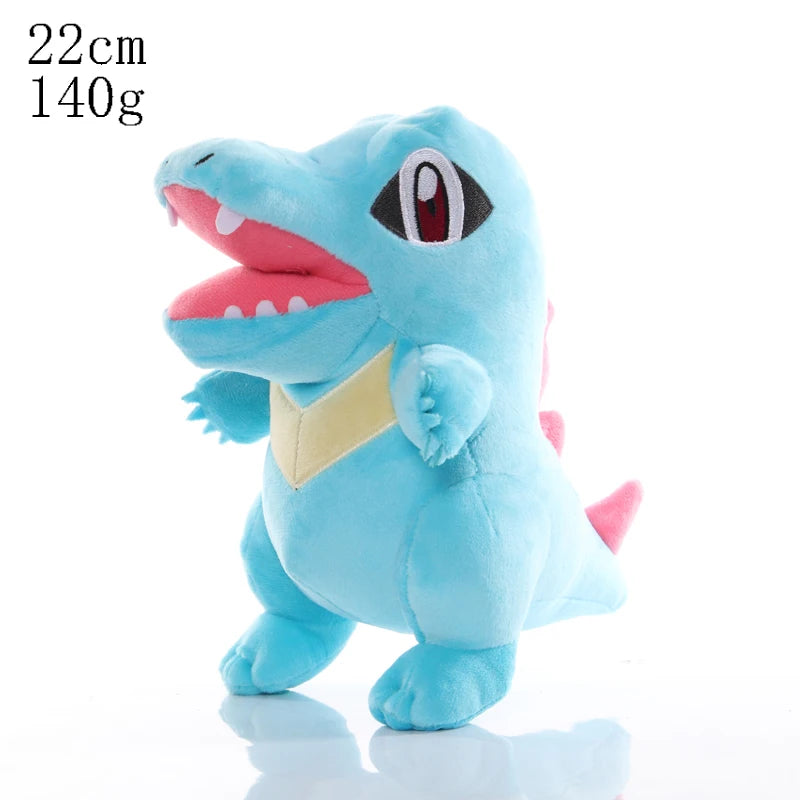 Pokemon Chikorita Cyndaquil Totodile Plush Pikachu Charmander Bulbasaur Peluche Charizard Gengar Eevee Family Stuffed Doll Gift