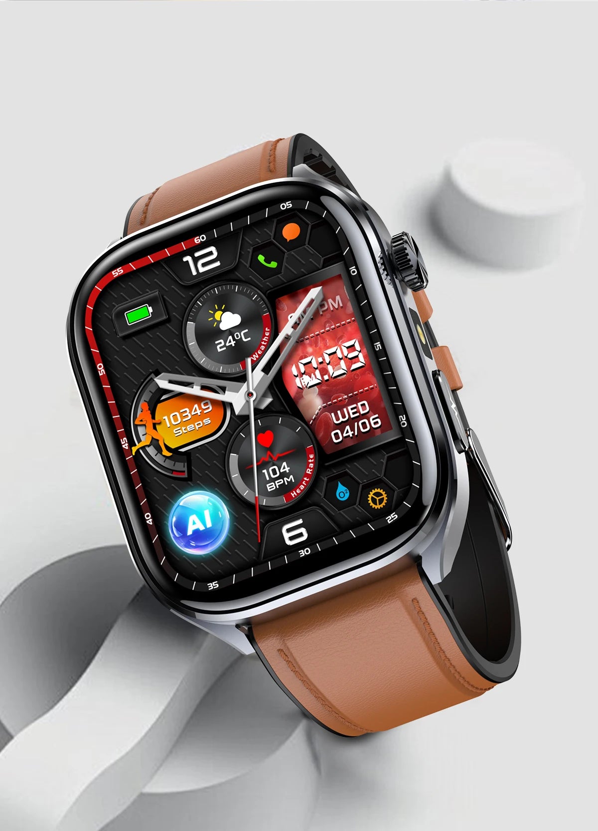 2026 New Non-Invasive Laser Treatment Three High Smart Watch  ECG+PPG Blood Fat Uric Acid Health Diagnosis Smart Watches For Man