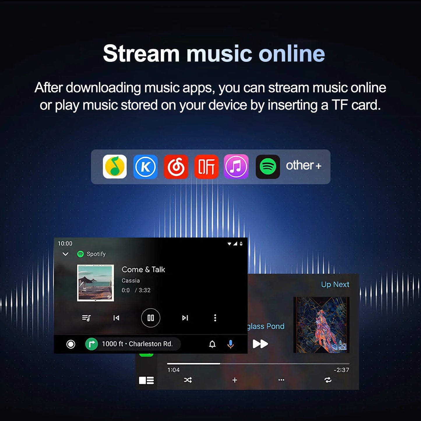 Android 13 Android Auto Wireless CarPlay AI TV Box QCM6115 8-Core Split Screen 64G 128G For Netflix Play Store
