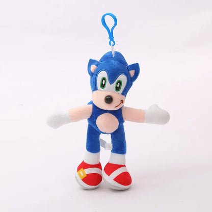 New Super Sonic Cartoon Plush Toy Shadow Amy Knuckle Tail Plush Keychain Toy Hedgehog Anime Soft Padded Doll Kids Fun Fan Gifts