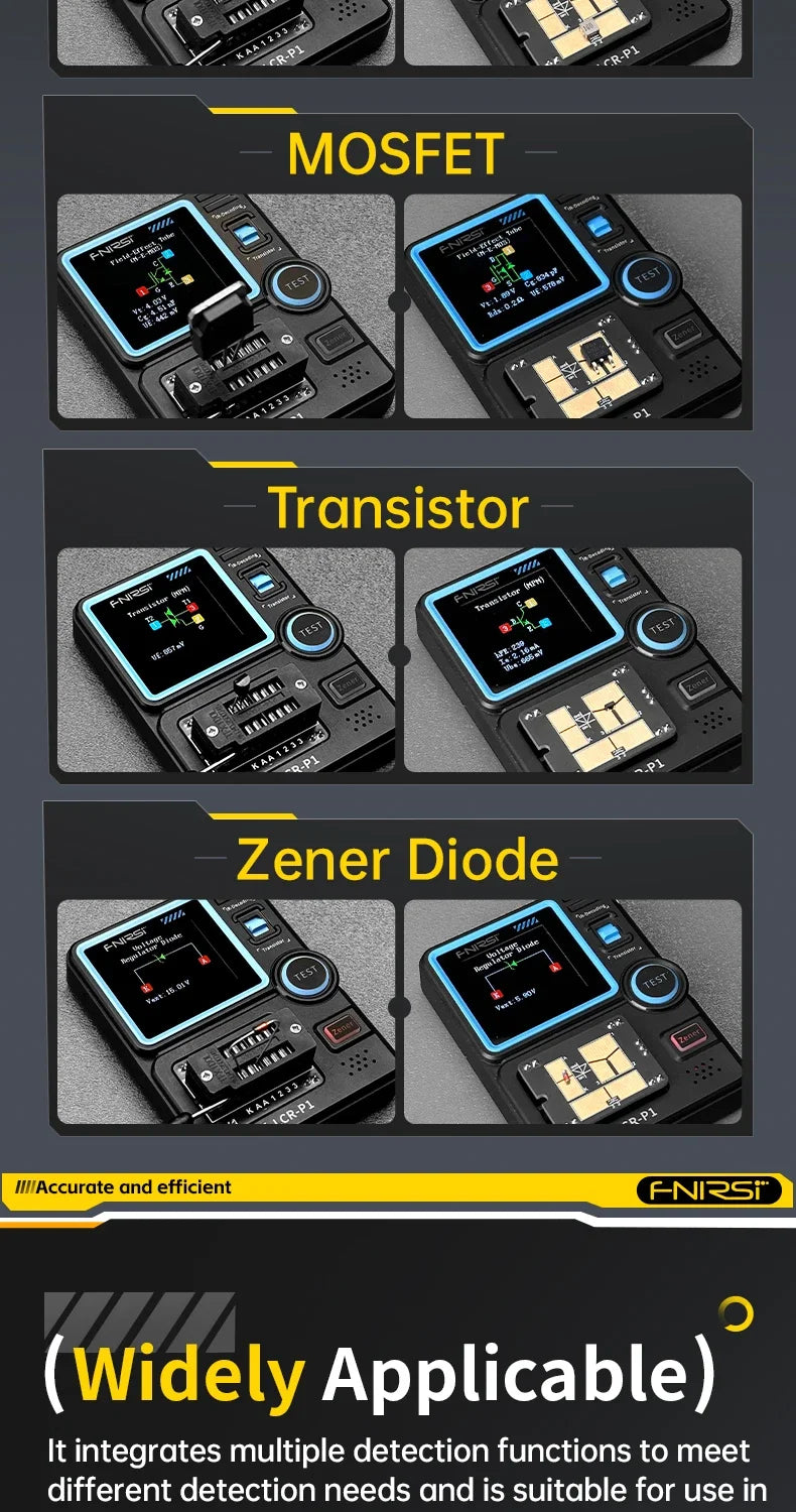 FNIRSI LCR - P1 A Multifunctional Tester for Transistors, Diodes, Capacitance, Resistance, LCR and ESR Measurements