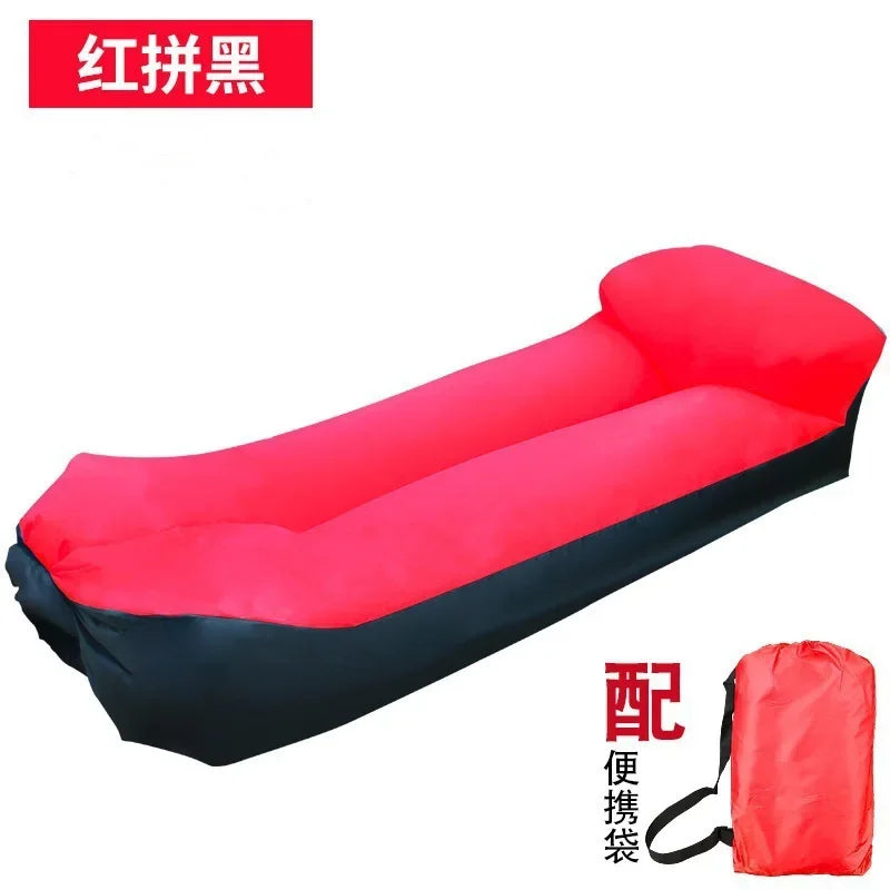 2026 HOT NEW Inflatable Lounger Air Sofa Extra Thick Foldable Couch For Outdoor Camping Beach Patio Quick Inflation Home