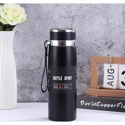 1L Thermal Water Bottle, Keep Cold & Hot Thermos for Water Tea Coffee, Vacuum Flasks Stainless Steel Bottle