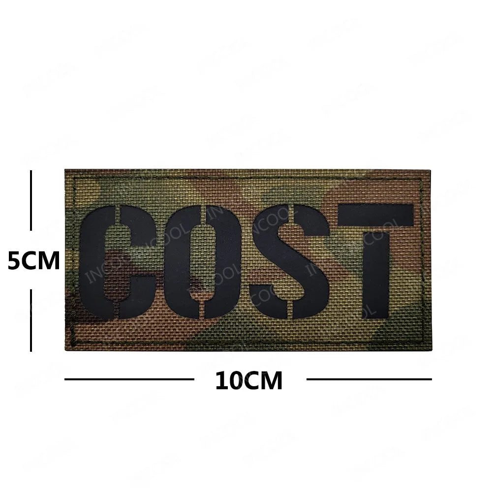 Infrared IR Reflective Patch K9 FIRE MEDIC PRESS MED PJ Decorative Patches Biker Armband Patch For Clothing Backpack