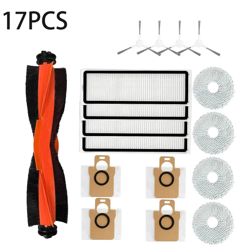 For Robot Vacuum Cleaner Xiaomi X20 Plus, Wiper and Grill Accessories, Main Side Brush, HEPA Filter, Spare Parts Dust Ba