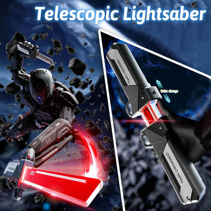 Lightsaber Toy AXE Light Stick 2 in 1 Sword Toys Lightstick Cosplay Role-Play Games Kids Gifts Cool Toy for adult Children boys