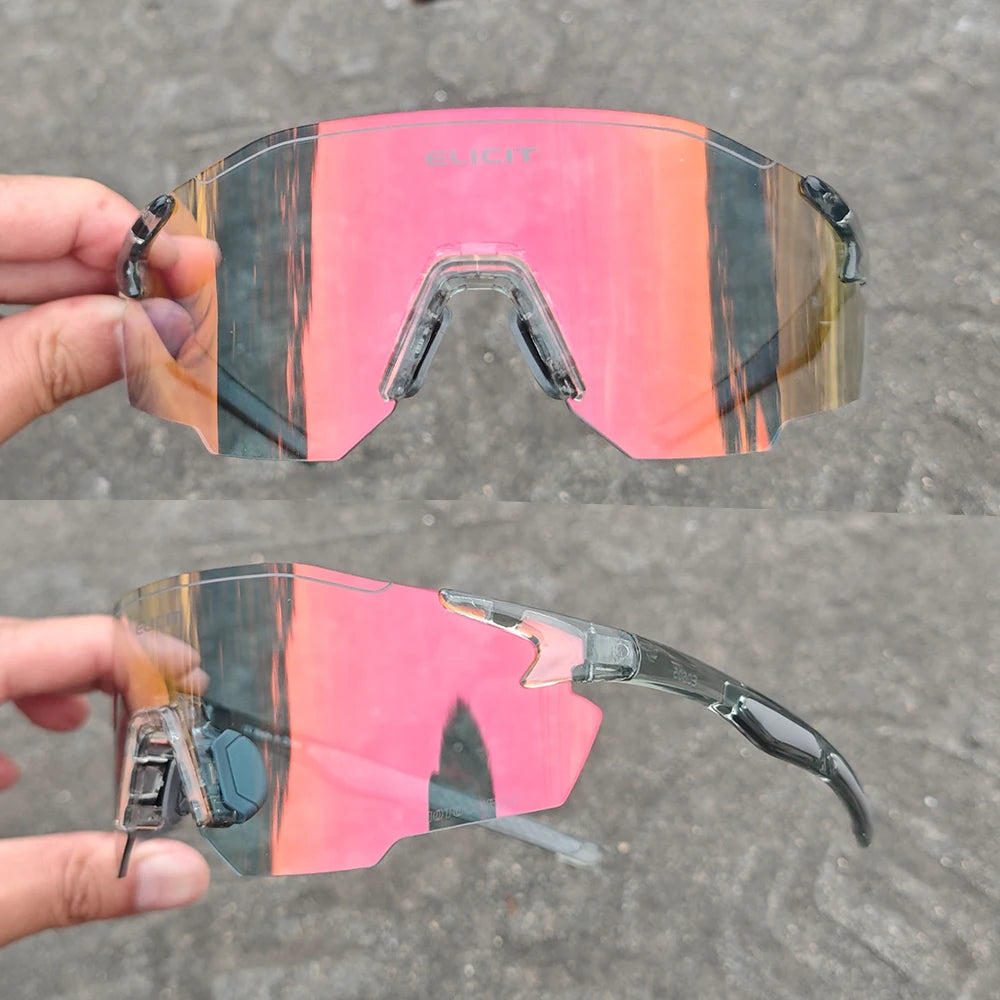 Karos Photochromic Cycling Glasses UV400 Protection Sunglasses Day Night Use Eyewear For Bicycles Fishing Driving Outdoor Hiking