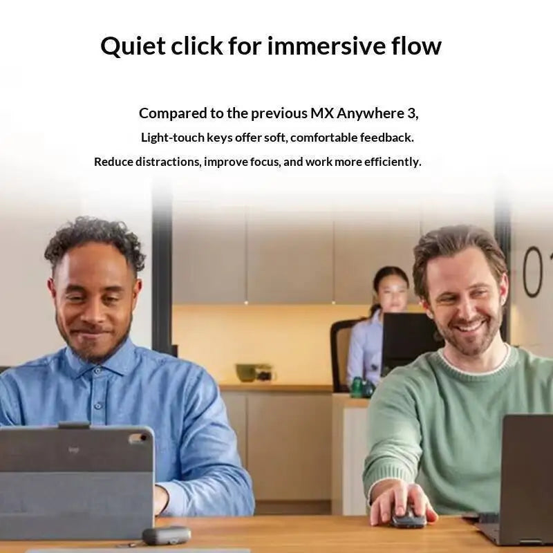 Top-Tier MX Anywhere 3S - 8K DPI Sensor, Multi-Device Sync, Silent Click, Perfect for Electronics Festival Back Office Room