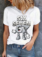 Funny 67 Brainrot Women T Shirts for Laddy Six Seven Brain Rot T-Shirt Party Tshirt for Girls T shirt for Woman Tops Tees