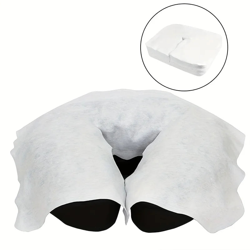Disposable Headrest Covers Face Cradle Covers, Ultra Soft, Luxurious, Non-Sticking Massage Headrest Covers for Massage Tables