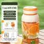 Wireless Rechargeable Portable Juicer Cup, Multifunctional Mini Smoothie Blender Supports Ice Crushing for Home Outdoor