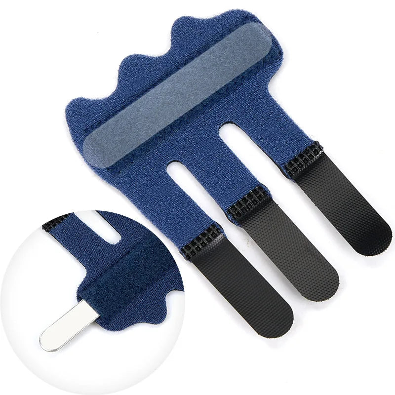 3pcs Adjustable Finger Splint, Hand & Finger Support Brace with Fixing Straps for Sports, Unisex Daily Protection & Recovery Aid
