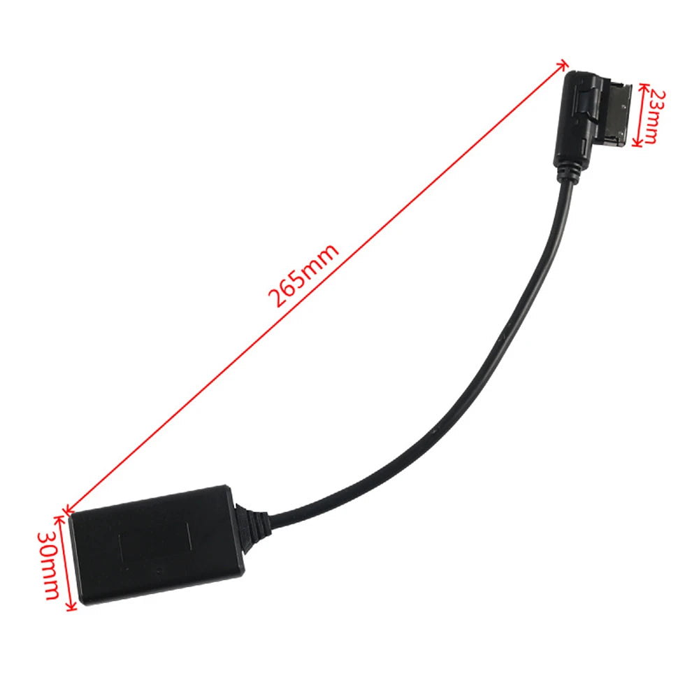 Bluetooth Car Media Interface AUX Wireless Adator For Smartphones For Mercedes Equipped With MMI Rectangular Socket ONLY