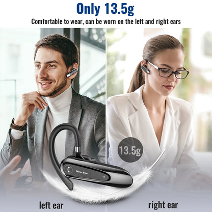 New Bee B45 Bluetooth 5.0 Headset Wireless Earphone Headphones with Dual Mic Earbuds Earpiece CVC8.0 Noise Reduction for Driving