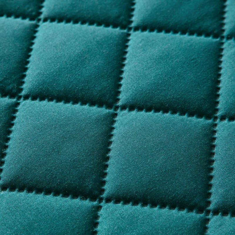 Northern Europe Double-deck Pillowcase Waterproof Anti-Mite Anti-Bacterial Quilted Cotton Pillow Case Bedroom Home Decoration