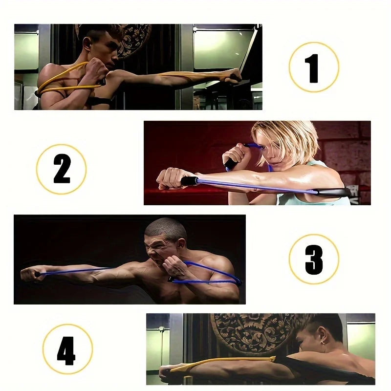 5 Level boxing training rope, boxing speed Sanda Thai air strike elastic belt resistance rope, training out of boxing kick boxin