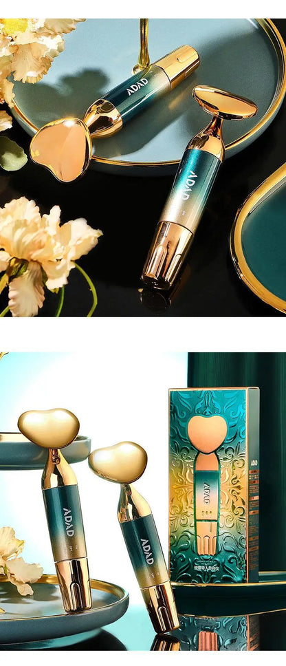 Electric Facial Beauty Devices Face Lifting Anti Wrinkle Facial Eye Massage with Face Cream Introducer Skin Rejuvenation Care