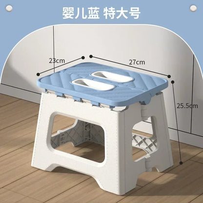 Popular Home Folding Stool Thickened Folding Stool Mini Portable Outdoor Picnic Camping Chair Portable Bench Train Mat Stool