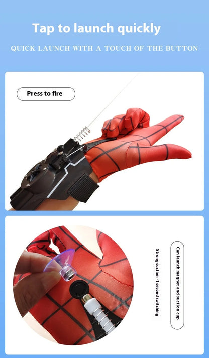 Ml Legends Spiderman Web Shooters Toys Spider Man Wrist Launcher Cosplay Peter Parker Accessories Props Gloves Children Gift Toy