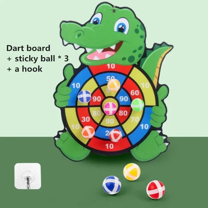 Sticky Ball Dart Board Target Sports Game Toys For Children Outdoor Party Toys Target Sticky Ball Throw Educational Board Games