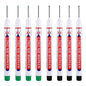 8Pcs/Set 20mm Deep Hole Long Nib Head Markers For Metal Perforating Pen Waterproof Bathroom Woodworking Decoration Multi-Purpose