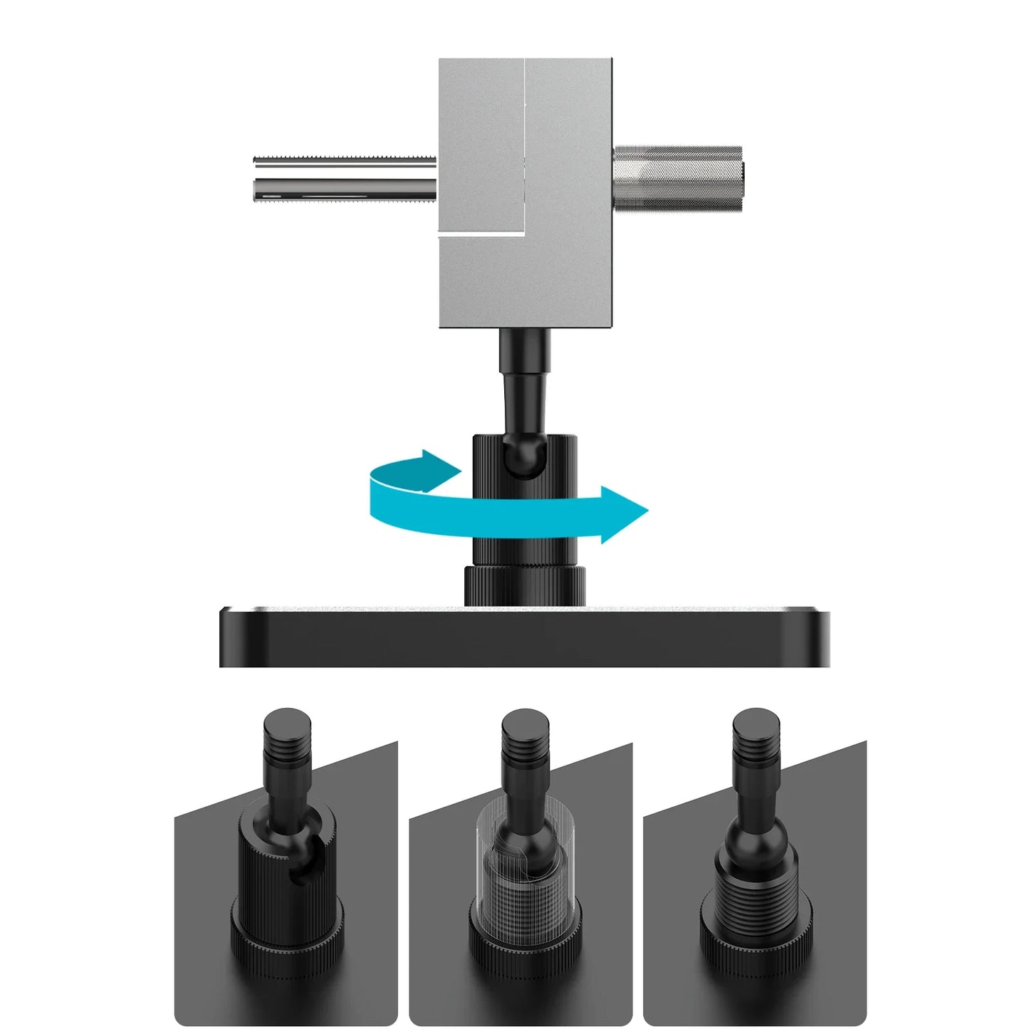 MAZHA T0010 2-in-1 Mini Portable Table Vise Compact Adjustable Clamp Precision Tool for Modeling Hobby DIY