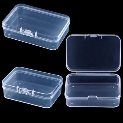 50 Transparent Storage Boxes for Arts and Crafts Parts Small Accessories Dustproof Durable Strong Jewelry Storage Case Container