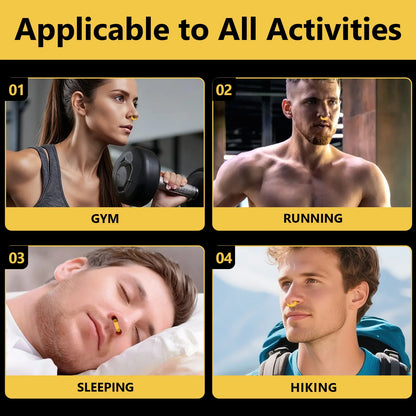 Anti Snoring Nose Clip Soft Silicone Material 3 Sizes Elastic Design For Nighttime Sleep Better Breathing Improved Airflow