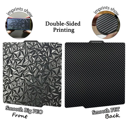 JUUPINE Do płyty konstrukcyjnej Bambulab 257x257mm Blacha ze stali sprężynowej X2D Płyta konstrukcyjna P2S A1 X1C P1S Płyta konstrukcyjna do drukarek 3D Bamboo Lab