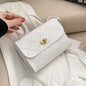 Korean Style Diamond Quilted Square Bag for Women Trendy Top Handle Crossbody Bag  Chain Underarm Purse Fashion Shoulder Bag