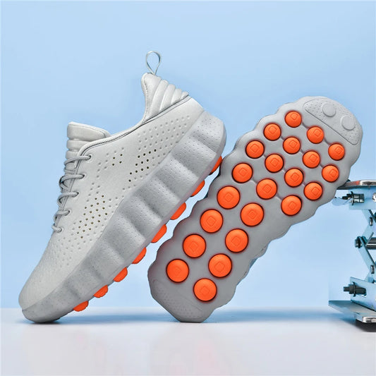 ClaWave Men Women Running Shoes Massage Particles Supercritical Cushioning Breathable Knit Sports Sneakers Non-slip Walking Shoe