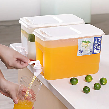 3.5-10L Cold Water Kettle with Faucet Refrigerator Cool Water Bucket Lemonade Bottle Beverage Water Dispenser Drinkware Outdoor