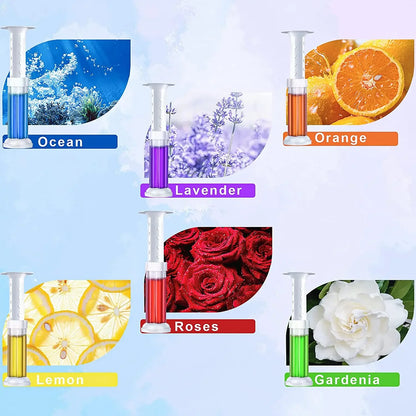 Toilet Gel 1Pc/14 Count Toilet Bowl Gel Stamp 9 Kinds Of Scent Toilet Cleaner Gel Stamp Kit Air Freshener Flower Fragrance