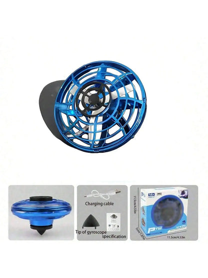 Whirling Fingertip Gyroscope, Floating and Glowing Whirling Gyro, Aerodynamic Fingertip Gyro with Free Flight Path, Creative Fly