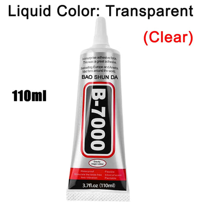 Klej kontaktowy B-7000 przezroczysty 15ml/50ml/110ml do telefonu T-7000 Naprawa Uniwersalny szkło plastik DIY Precyzyjny aplikator