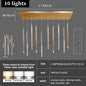 Hotel lobby LED Chandelier Luxury Villa hall Living room Crystal Chandeliers Customable High Ceilings Chandelier