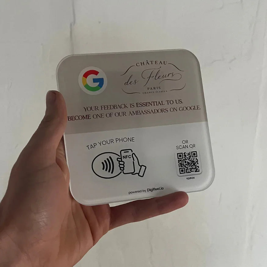 Custom  QR CODE, Business Logo, Google Review Sign