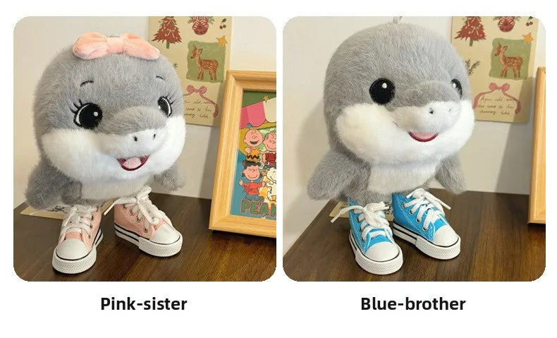 Tungtungtung Brainrot Al Tralalero Tralala Shark Plush Doll Cute Anime Plush Doll Plushie Stuffed Soft Pillow Shark Toy