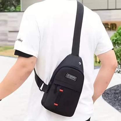 Adjustable chest bag for both men and women, one shoulder diagonal cross single shoulder bag, Oxford cloth chest bag
