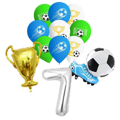 Blue Football Birthday Party Decoration Soccer Birthday Party Plate Cup Napkins Cotillon Birthday Soccer Star Happy Birthday Set