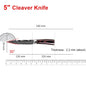 Damascus Chef's Knife Kitchen Knives Set Professional Boning Knife Meat Cleaver Utility Knife Japanese Santoku Knife with Cover