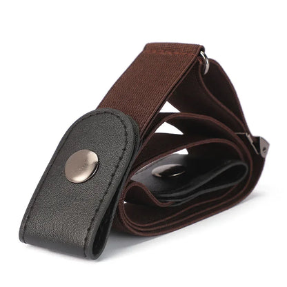 1pc Buckle-Free Belt For Jean Pants,Dresses,No Buckle Stretch Elastic Waist Belt For Women/Men,No Bulge,No Hassle Waist Belt