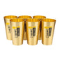 Japanese Style Aluminum Beer Mugs Set 450ml, Gold & Silver Reusable Drinking Mug for Beer Water Juice, Outdoor Camping Party