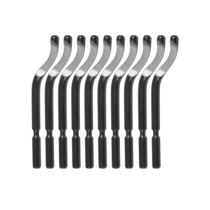 Metal Deburring Tool Kit Burr Remover Hand Tool Anti-Slip Handle with 10pcs Sharp Deburring Blades for Copper Wood Plastic