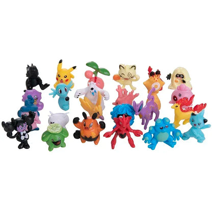 24-144Pcs Pokemon Anime Acition Figure Pikachu Model Ornamental Decoration Mini Model Doll Toy Christmas Birthday Gifts