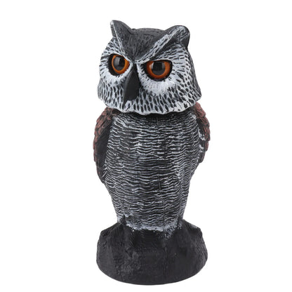 Owl Decoy to Scare Birds Owl Decoy Plastic Shake Head Owl Decoy To Scare Birds Away Scarecrow Fake Owl Outdoor Garden Decoration