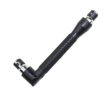 Mini Double-ended L-Socket Wrench 6.35mm 90° Right Angle Screwdriver Driver Bit Joiner Handle Utility Tool Set Home Maintenance