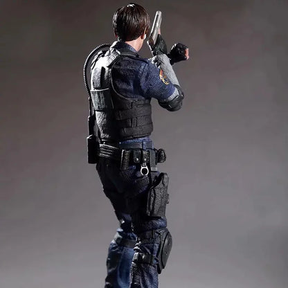 Action Figure 32cm Leon Kennedy Jill Valentine Zombie Hunter Anime Desk Decoration Gk Statue Toys Gift